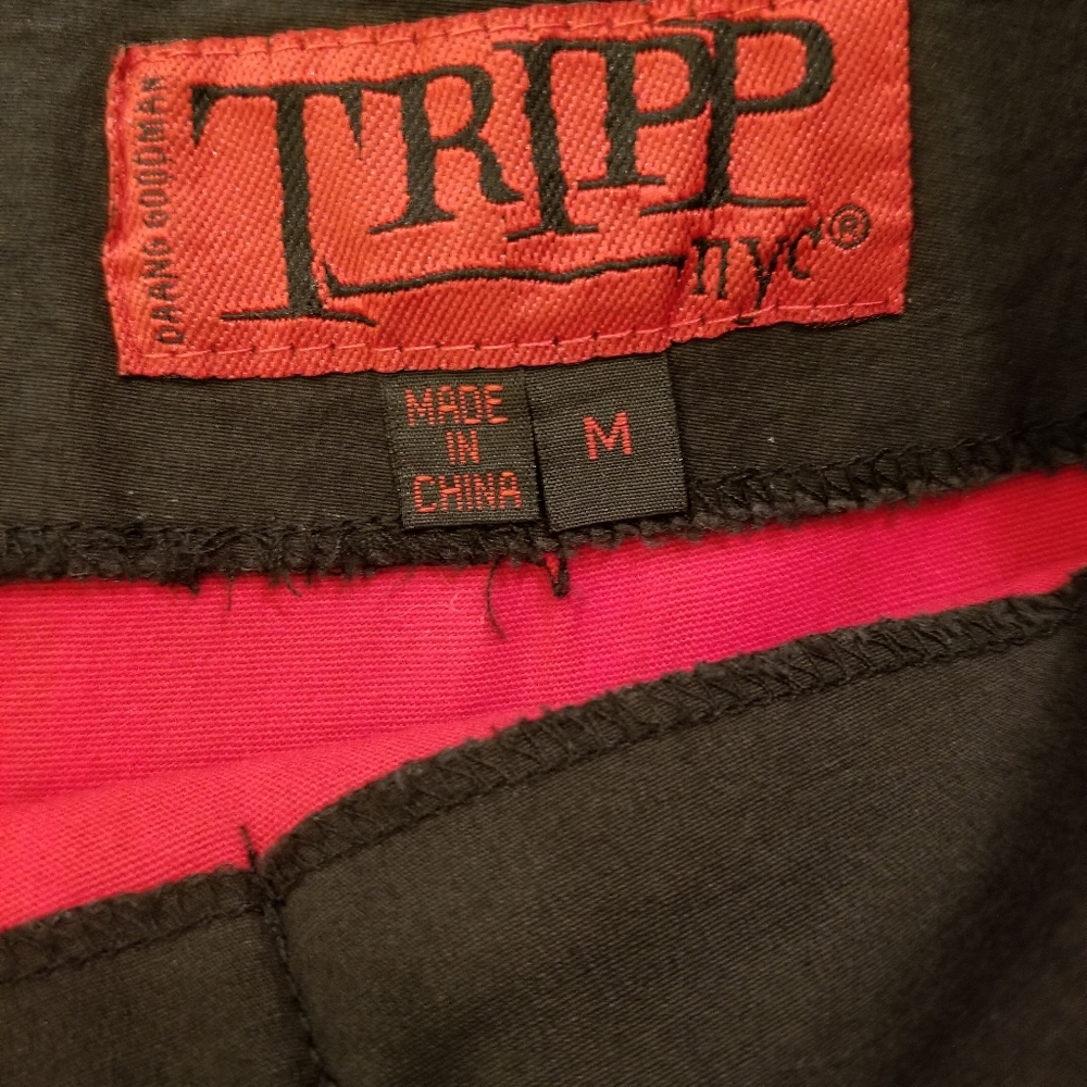 Brand New Vintage Tripp NYC Red Plaid Chain Skirt - Picture 4 of 5